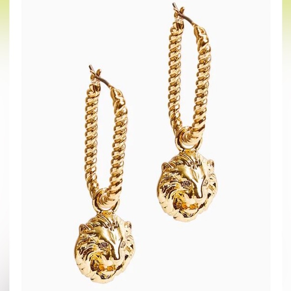 Stella & Dot Jewelry Gold Leo Convertible Hoop Earrings Stella Dot